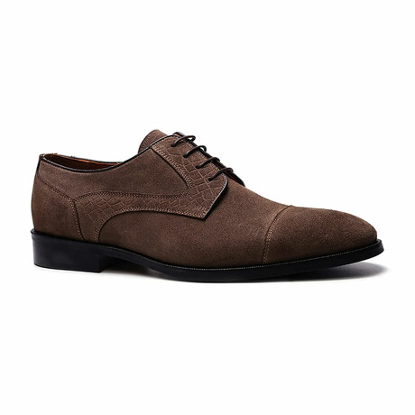 Havens Suede Cap-Toe Derby // Saloon Brown (US: 7)
