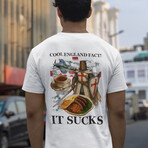 Cool England Fact T-Shirt // White (S)