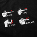 Per My Last Email T-Shirt // black (S)