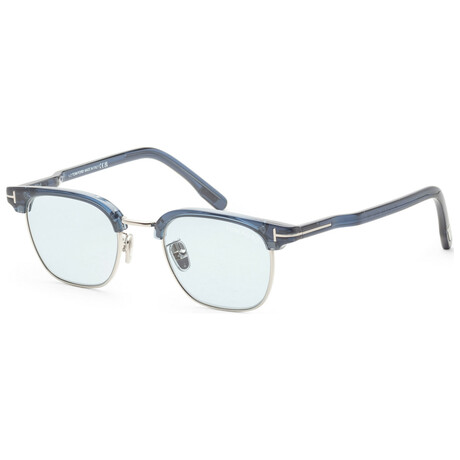Tom Ford // Men's // FT1119-D-90A-47 Shiny Blue + Smoke