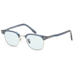 Tom Ford // Men's // FT1119-D-90A-47 Shiny Blue + Smoke