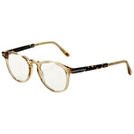 Tom Ford // Unisex  // FT5891-B-047-49 Light Brown + Blue Light Filter