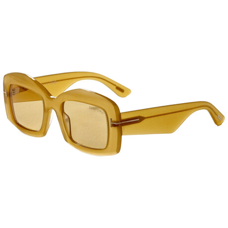 Tom Ford // Women's // FT1218-39E-53 Shiny Yellow + Brown