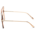 Tom Ford // Women's // FT0766-57G-63 Transparent Brown + Light Brown Gradient