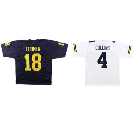 Michigan Wolverines // Nico Collins & Amani Toomer // Signed Jerseys