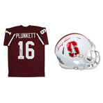 Stanford Cardinal // Jim Plunkett Signed Jersey & Tony Hill Signed Helmet