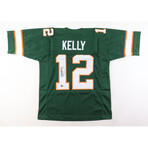 Miami Hurricanes // Jim Kelly Signed Jersey + Bernie Kosar Signed Helmet