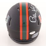 Miami Hurricanes // Jim Kelly Signed Jersey + Bernie Kosar Signed Helmet