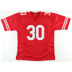 Nebraska Cornhuskers // Grant Wistrom Signed Helmet + Mike Rozier Signed Jersey