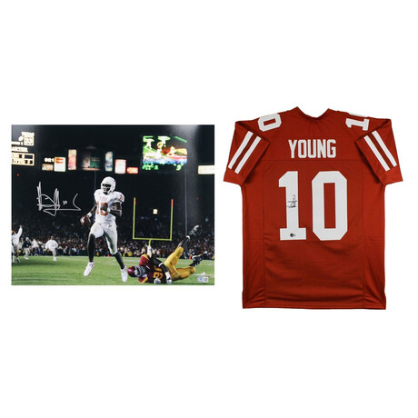 Vince Young // Texas Longhorns // Signed Jersey + Signed Photo
