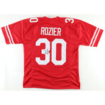 Nebraska Cornhuskers // Grant Wistrom Signed Helmet + Mike Rozier Signed Jersey