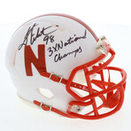 Nebraska Cornhuskers // Grant Wistrom Signed Helmet + Mike Rozier Signed Jersey