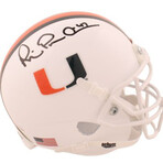 Michael Irvin // Miami Hurricanes // Signed Jersey + Signed Mini Helmet