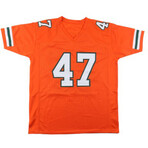 Michael Irvin // Miami Hurricanes // Signed Jersey + Signed Mini Helmet