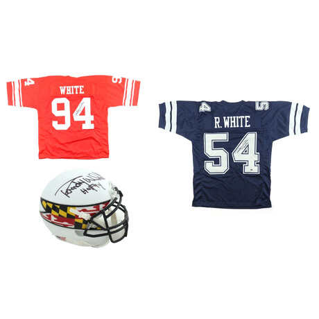 Randy White // Signed Maryland Terrapins Jersey & Helmet + Signed Cowboys Jersey