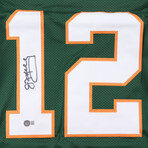 Miami Hurricanes // Jim Kelly Signed Jersey + Bernie Kosar Signed Helmet