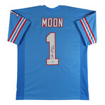 Warren Moo n// Signed Houston Oilers Jersey + Signed Washington Huskies Football