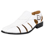 Bidwill // Leather Fisherman Sandals // White (US: 7)