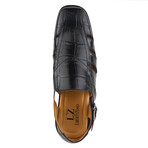 Bidwill // Leather Fisherman Sandals // Black (US: 7)