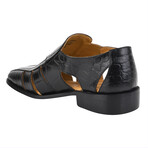 Bidwill // Leather Fisherman Sandals // Black (US: 7)