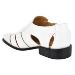 Bidwill // Leather Fisherman Sandals // White (US: 7)