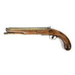 British Bronze-Barreled Flintlock Conversion Pistol // Early 1800's