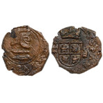 Spanish Copper "Pirate" Coin // Circa 1605-1665