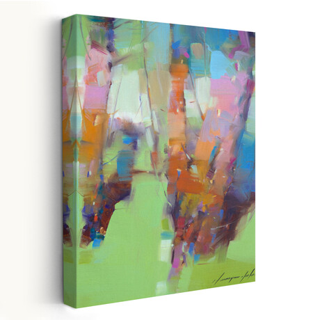 Spring Trees by Vahe Yeremyan (24"H x 1.5"W x 16"D)