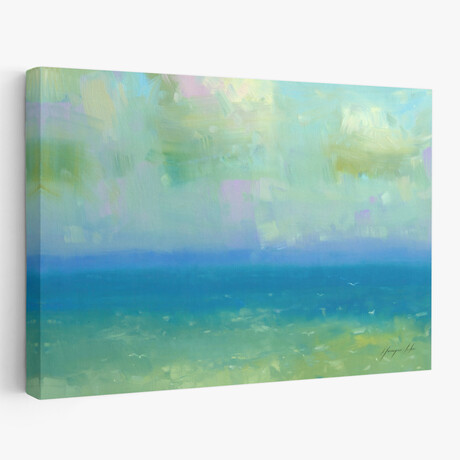 Turquoise Ocean by Vahe Yeremyan (24"H x 1.5"W x 16"D)