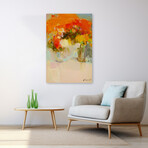 Vase of Yellow Flowers 2 by Vahe Yeremyan (24"H x 1.5"W x 16"D)