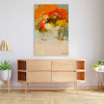 Vase of Yellow Flowers 2 by Vahe Yeremyan (24"H x 1.5"W x 16"D)