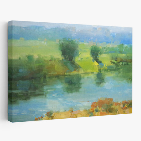 Summer Lake by Vahe Yeremyan (24"H x 1.5"W x 16"D)