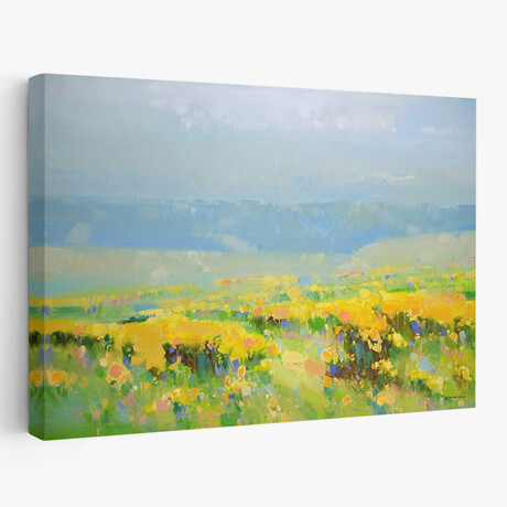 Yellow Valley by Vahe Yeremyan (24"H x 1.5"W x 16"D)