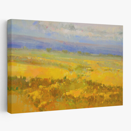 Field of Yellow Flowers by Vahe Yeremyan (24"H x 1.5"W x 16"D)