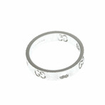 Gucci // 18k White Gold Icon Ring // Ring Size: 7.25 // Store Display