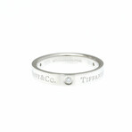 Tiffany & Co. // Platinum Flat Diamond Ring // Ring Size: 9 // Store Display