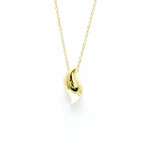Tiffany & Co. // 18k Yellow Gold Bean Pendant Necklace // 15.74" // Store Display