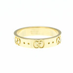 Gucci // 18k Yellow Gold Icon Ring // Ring Size: 6  // Store Display