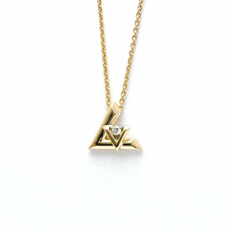 Louis Vuitton // 18k Rose Gold Volto One PM Pendant Necklace // 16.14"-17.32" // Store Display