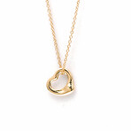 Tiffany & Co. // 18k Rose Gold Open Heart Pendant Necklace // 15.74" // Store Display