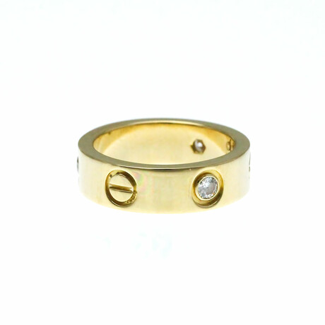 Cartier // 18k Yellow Gold Love Diamond Ring // Ring Size: 5.25 // Store Display
