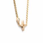 Louis Vuitton // 18k Rose Gold Monogram Idylle Diamond Pendant Necklace // 14.96"-15.74" // Store Display