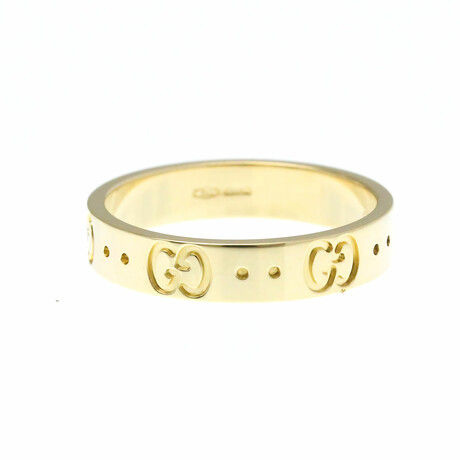 Gucci // 18k Yellow Gold Icon Ring // Ring Size: 6  // Store Display