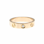 Cartier // 18k Rose Gold Mini Love Ring // Ring Size: 5.25 // Store Display