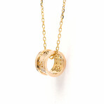 Gucci // 18k Rose Gold Icon Toile Pendant Necklace // 14.96"-16.53" // Store Display
