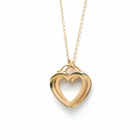 Tiffany & Co. // 18k Rose Gold Sentimental Heart Pendant Necklace // 15.94" // Store Display