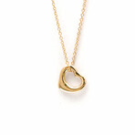 Tiffany & Co. // 18k Rose Gold Open Heart Pendant Necklace // 15.74" // Store Display
