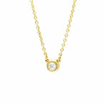 Tiffany & Co. // 18k Yellow Gold By the Yard Diamond Pendant // 16.33" // Store Display