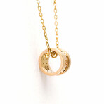 Gucci // 18k Rose Gold Icon Toile Pendant Necklace // 14.96"-16.53" // Store Display