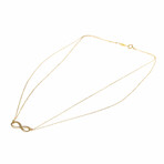 Tiffany & Co. // 18k Rose Gold Infinity Double Chain Pendant Necklace // 15.74" // Store Display